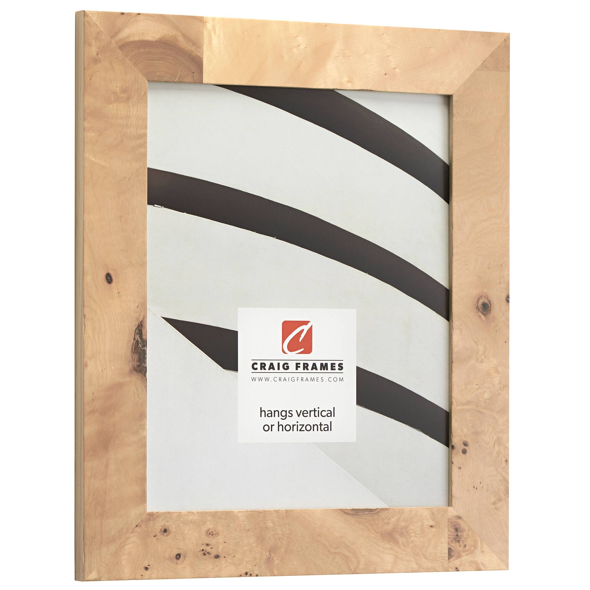 Craig Frames Innovations Natural Burl Picture Frame